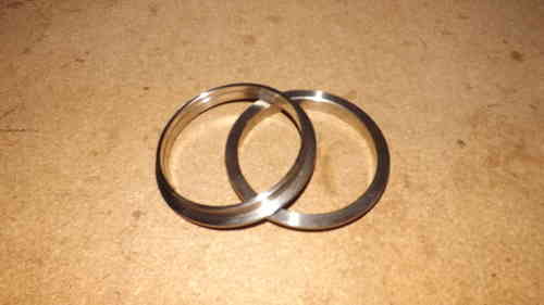3.5" V band flanges - 304 stainless steel , perfect for exhaust systems